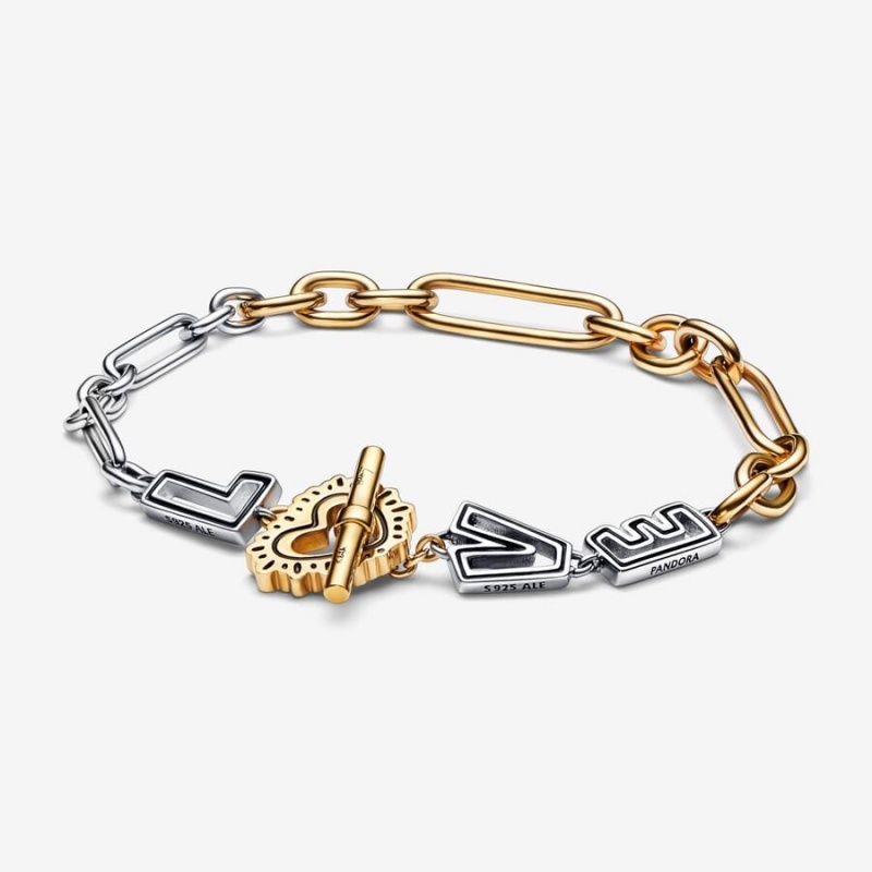 Link Bracelets Pandora Keith Haring x Two-tone Love Links Two-tone | 4970216-PD