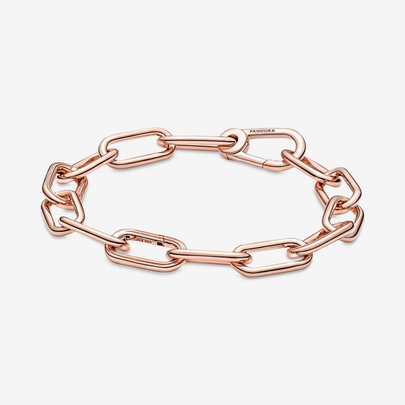 Link Bracelets Pandora ME Link Rose Doré | 3964510-FU