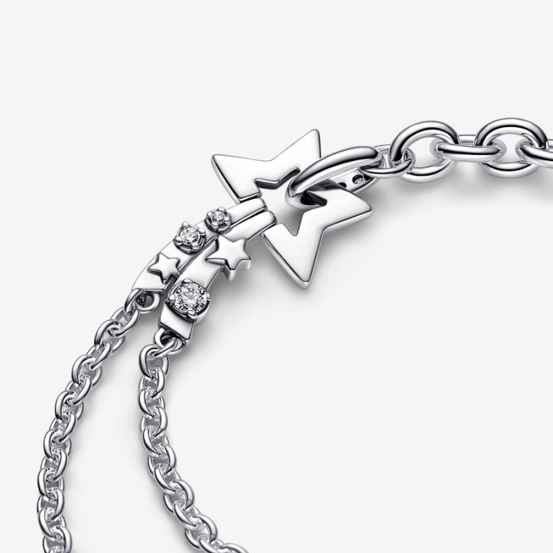 Non-charm Bracelets Pandora Shooting Star Double Argent | 8573204-FE