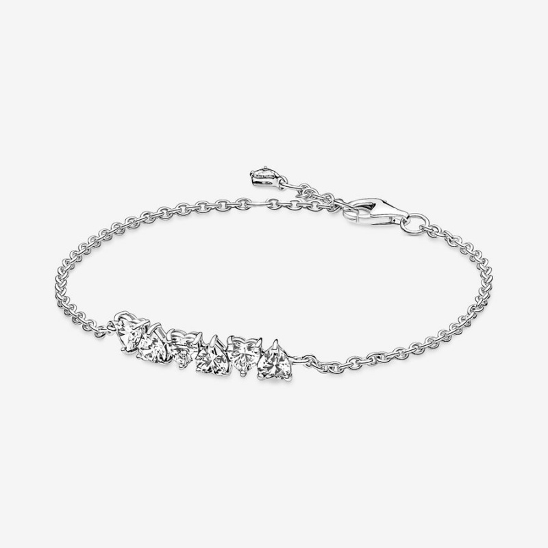 Non-charm Bracelets Pandora Sparkling Endless Hearts Argent | 1384905-TS