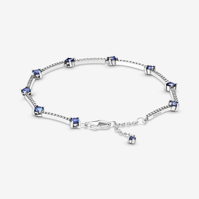 Non-charm Bracelets Pandora Sparkling Pavé Bars Argent | 2715680-BC