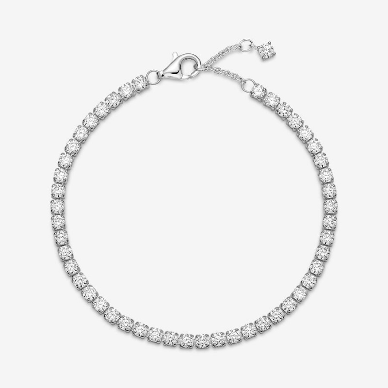 Non-charm Bracelets Pandora Sparkling Tennis Argent | 5806493-HW