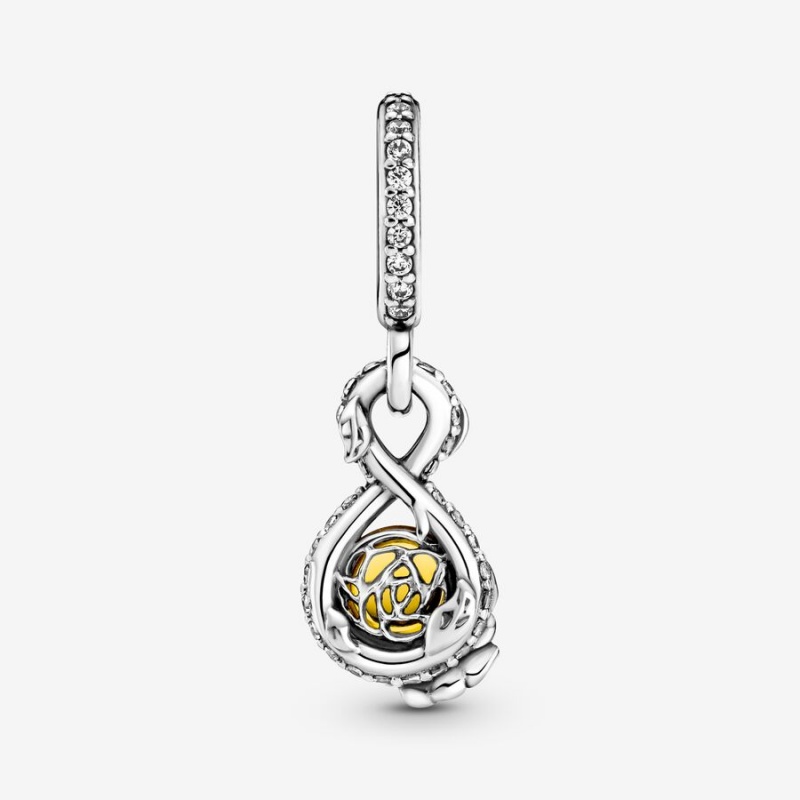 Pendentifs Pandora Belle Infinity & Rose Flower Argent | 3827405-GV