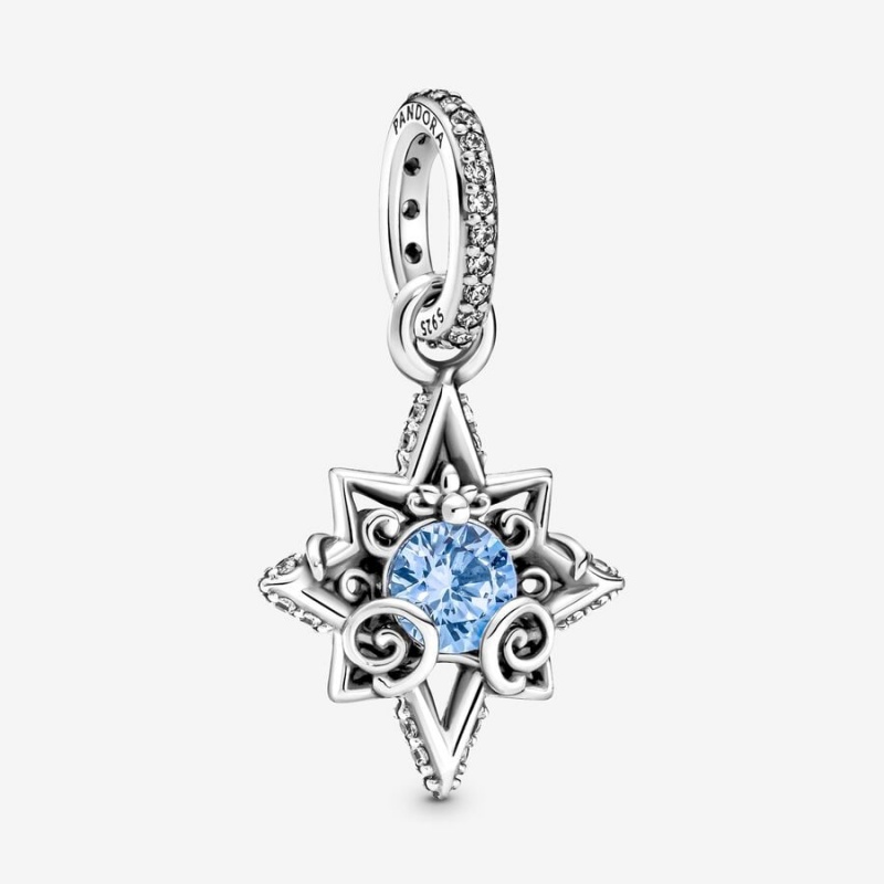 Pendentifs Pandora Cinderella Blue Star Argent | 8543602-YB