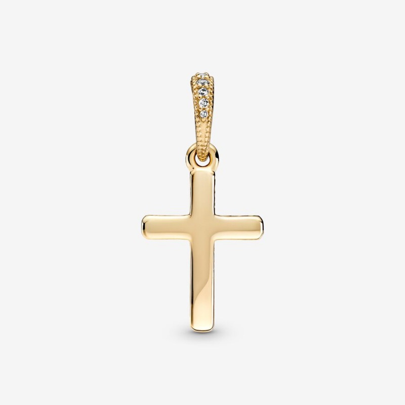 Pendentifs Pandora Sparkling Cross Doré | 8421905-PC