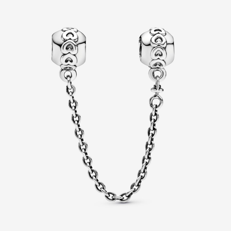 Safety Chains Pandora Band of Hearts Sécurité Argent | 2756310-DU