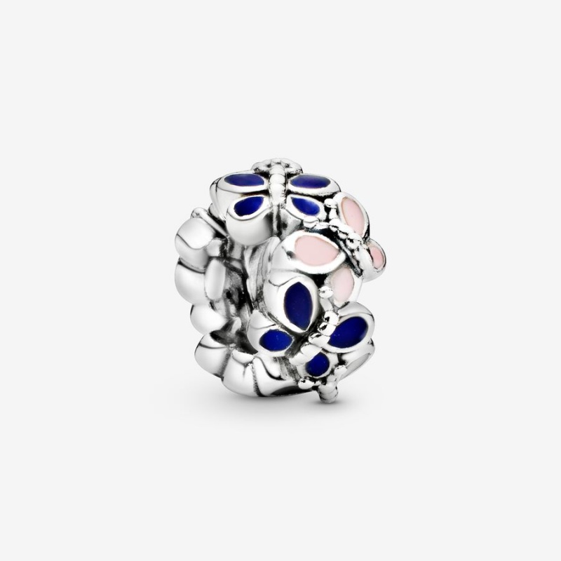 Spacer Charms Pandora Butterflies Spacer Argent | 2659084-BM