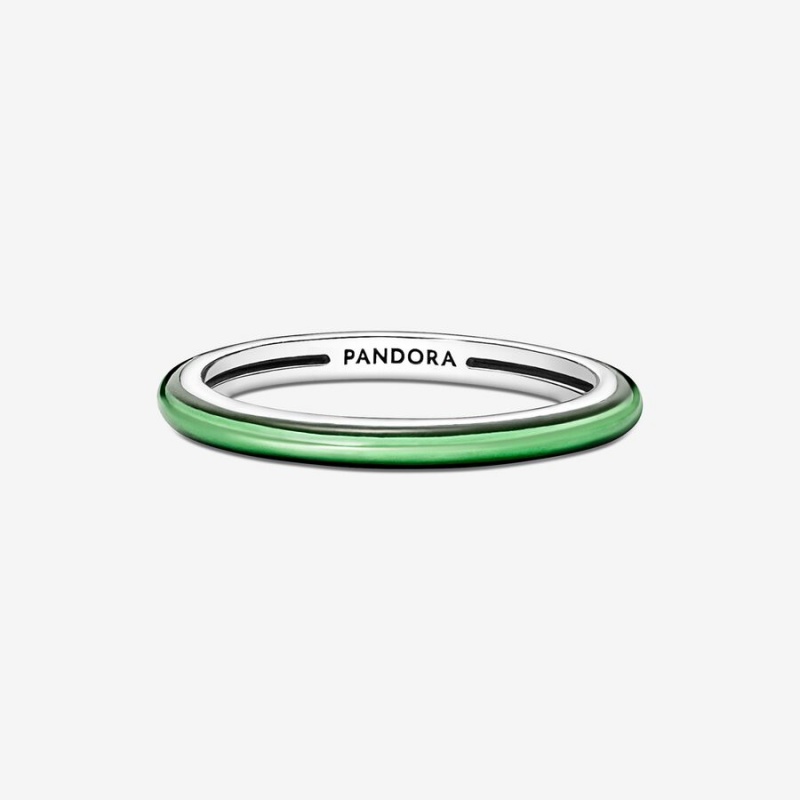 Stackable Rings Pandora ME Laser Green Argent | 6703284-QG