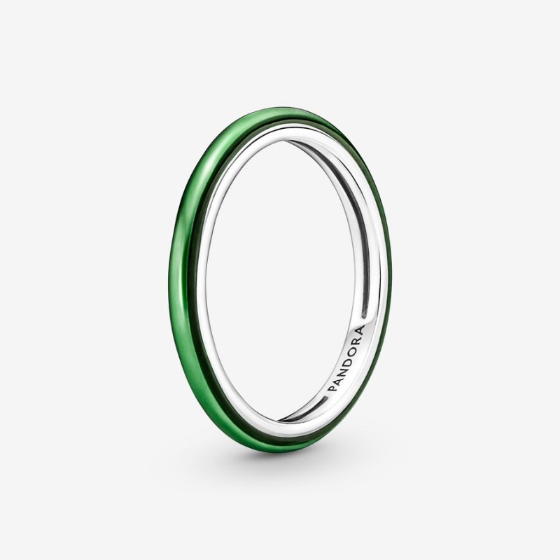 Stackable Rings Pandora ME Laser Green Argent | 6703284-QG