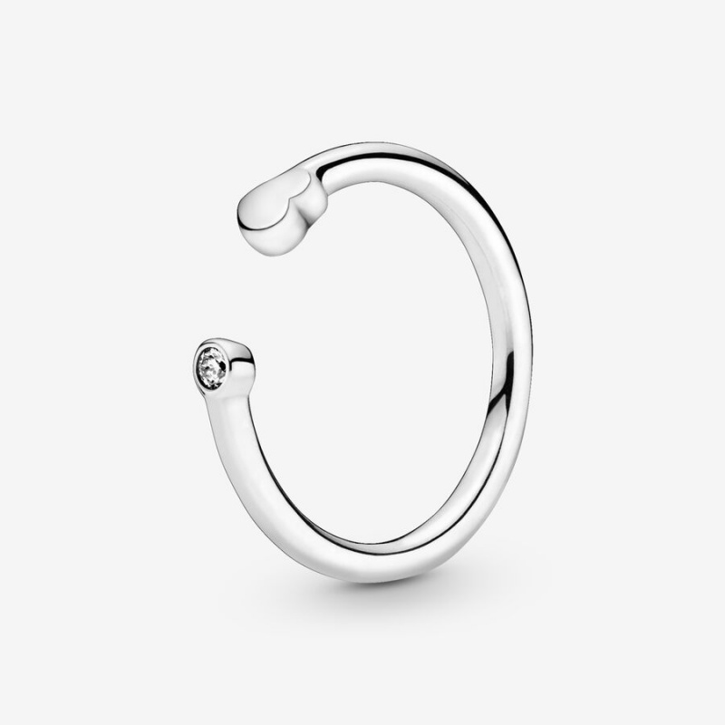 Stackable Rings Pandora Polished Open Argent | 2458063-ZK