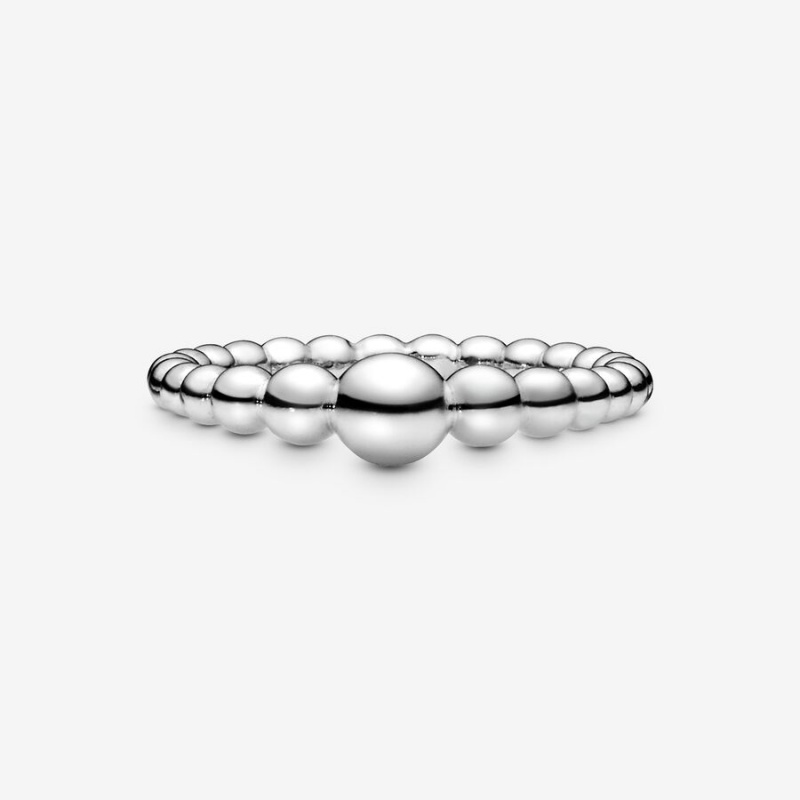 Stackable Rings Pandora String of Beads Argent | 3821965-GC