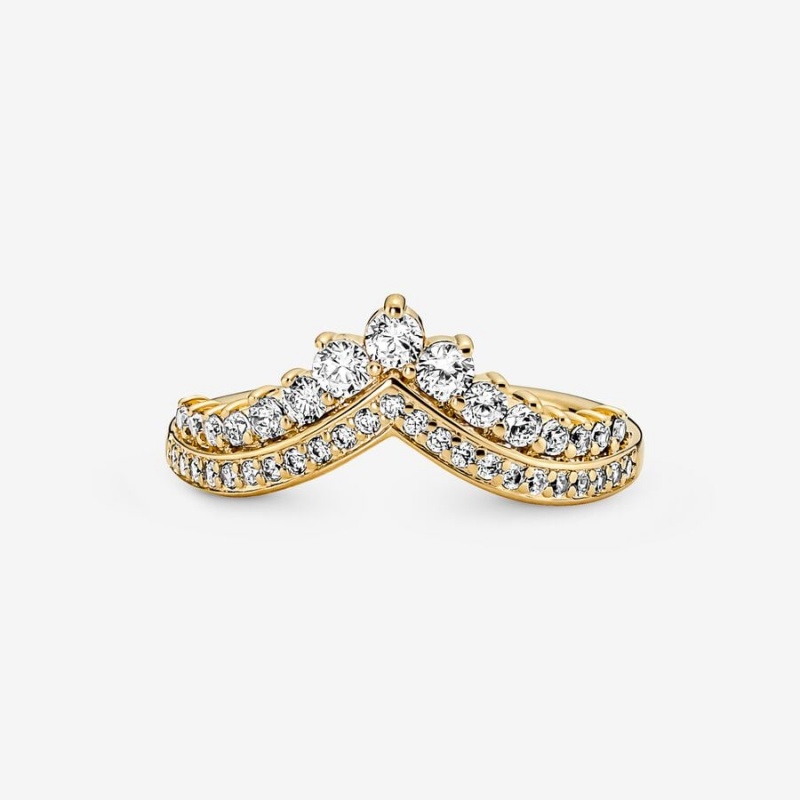 Statement Rings Pandora Timeless Wish Tiara Doré | 8952376-RT